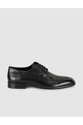 Cabani Siyah Brogue Klasik Ayakkabı