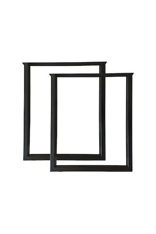 CVTdesign Metal Ayak Iş Yeri Ofis Ev Bahçe Ahşap Kütük Masif Masa Ayağı