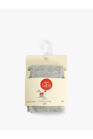 Koton Basic Külotlu Çorap Gri 5wmg80015aa Gri