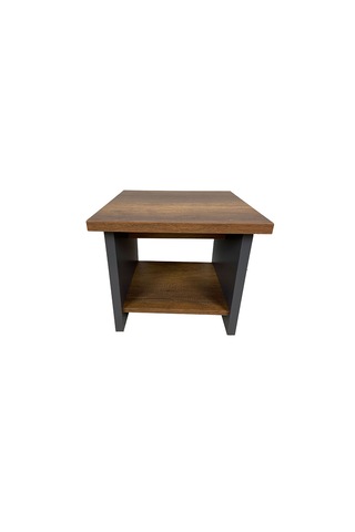 Goldsit Standart Sehpa 50 50 Cm Barok - Antrasit Ahşap