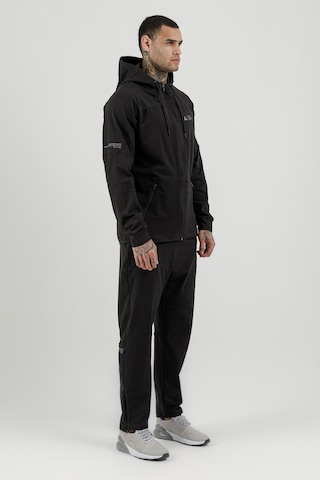 Airlife Sportswear Tam Boy Fermuarlı Erkek Kapüşonlu Eşofman Takımı Siyah