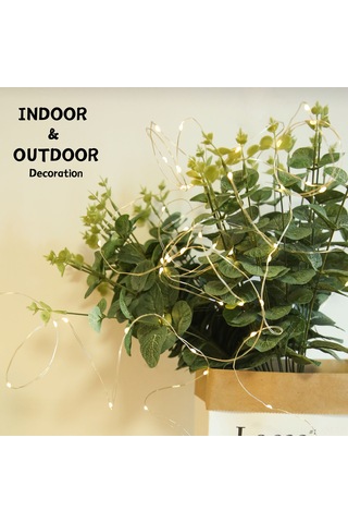 Ximistore9 Güneş Enerjili Led Işık Zinciri Dış Mekan Bakır Tel 7m 50 Işık Islak Işık Bahçe Tatil Dekorasyonu