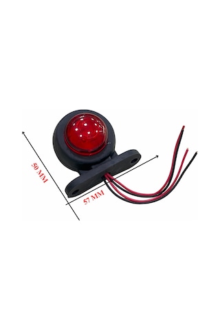 12v-24v Takoz Lambası Mini 3 Ledli Kırmızı-sarı