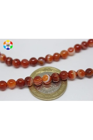 Akik Taşı Dizi 6Mm (7666)