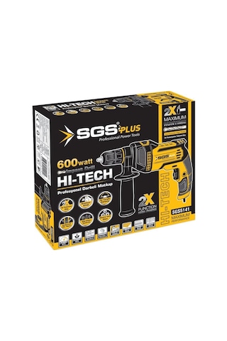 Sgs Plus SGS5141 Darbeli Elektrikli Matkap 600 Watt