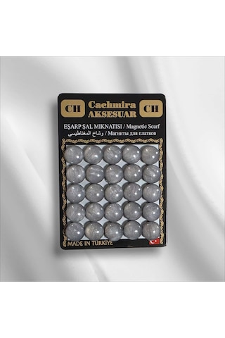 Cachmira 25'li 12 Mm Simli Sedef Grili Eşarp Şal Mıknatısı Çok Renkli Cachmira 25'li 12 Mm Simli Sedef Grili Eşarp Şal Mıknatısı Çok Renkli
