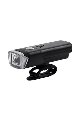 Xbyc 6139 150 Lumen Bisiklet Pilli Ön Far Işık 4 Modlu Pilli Far Gri - Siyah