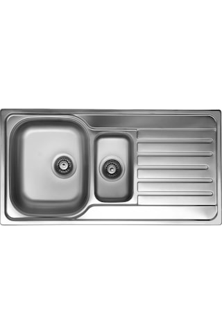 Livinox Dorian 15 1,5 Gözlü 100x50 Sağ Mikro Keten Paslanmaz Çelik Mutfak Eviyesi Inox