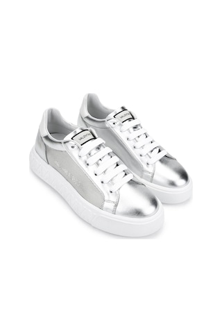 Mario Valentino Kadın Hakiki Deri Metalik Sneakers & Spor Ayakkabı 1040 91v1311 Bn Ayk Y25 Sılver/whıte Gümüş