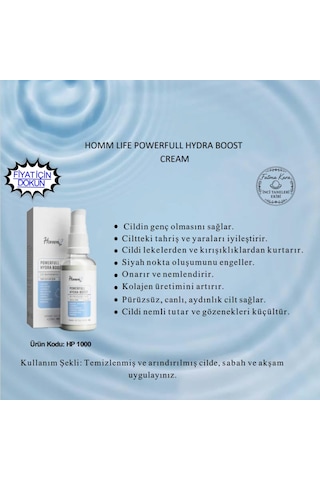 Homm Life Powerfull Hydra Boost Cream 50 ML
