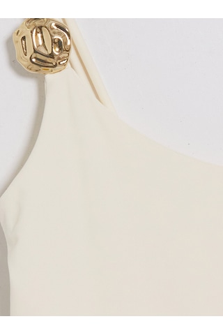 Lcw Vision Ekru U Yaka Kadın Bodysuit