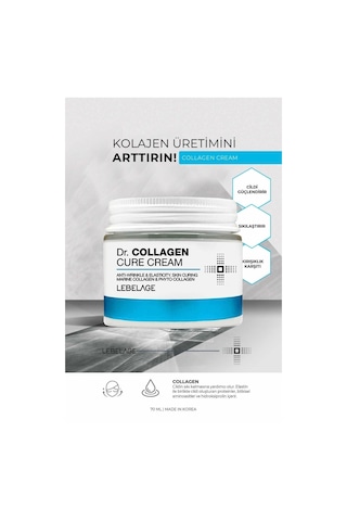 Lebelage Kırışıklık Karşıtı, Elastikiyet Arttırıcı Marine Collagen Krem Dr Collagen Cure Cream