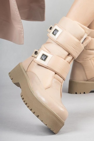 Celira Nsl386 Nude Rugan Kışlık Kadın Kar Botu