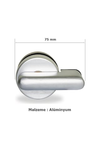 Islak Hacim 13 Mm Kompakt Kabin Alüminyum Mandallı Kapı Kilidi
