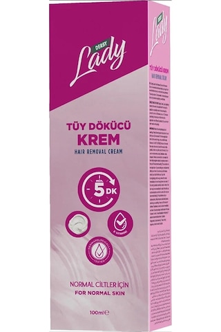 Derby Lady Tüy Dökücü Krem Normal Ciltler İçin 100 Ml X 2 Adet