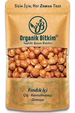 Organik Bitkim Çiğ Fındık İçi 500 G