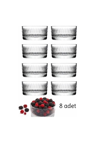 Jiana Rain Cam Sunum Kasesi 8 Li Set Tatlı Ve Atıştırmalık İçin