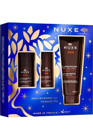 Nuxe Men Çok Amaçlı Nemlendirici Jel 50 ML + Duş Jeli 200 ML + Sprey Deodorant 50 ML