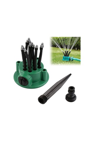 Lemestar Plastik Ve Pvc Çiftli Nozzleli Otomatik Bahçe Sulama Sprinklerı - 360 Derece Dağıtım, Basınçlı, Su Tasarruflu, Çim Ve Bitki Sulama