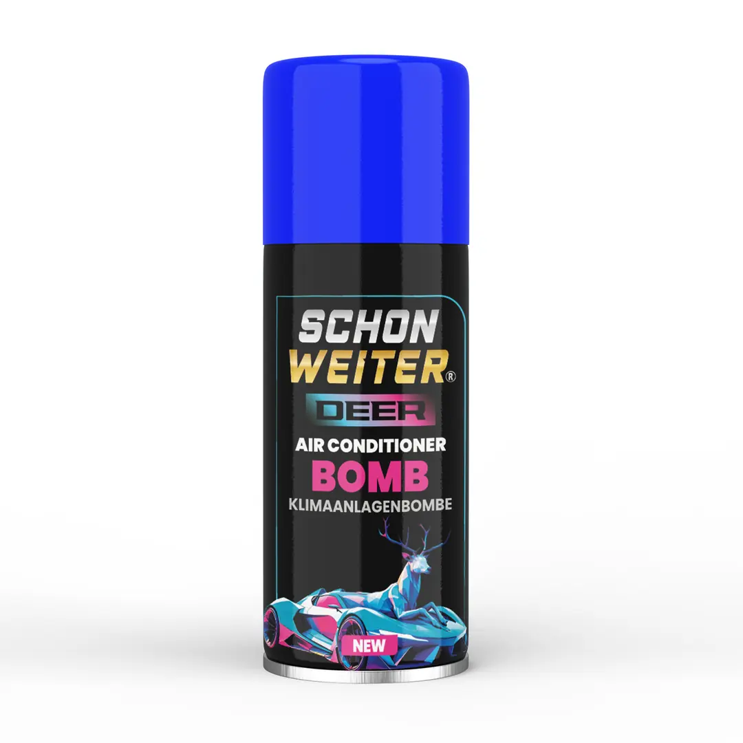 Premium Araç Oto Klima Dezenfektanı Ve Klima Bombası Mavi Aeorosol Sprey 150ml