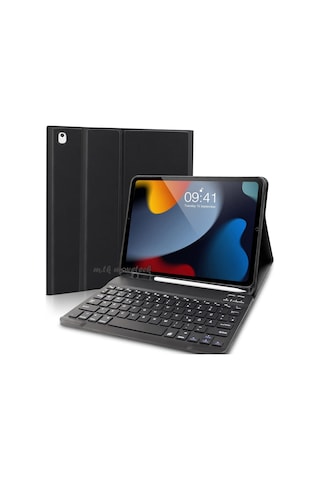 Apple Uyumlu iPad, 8. Ve 9. Nesil Klavyeli Tablet Kılıfı Bluetooth Özellikli