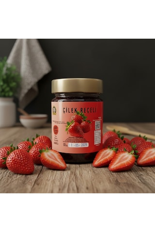 400 Gr %65 Meyveli Doğal Çilek Reçeli
