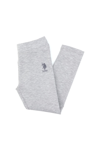 U.s. Polo Assn. Kız Çocuk Açık Gri Melanj Tayt 50316890-vr091 Acık Grı Melanj