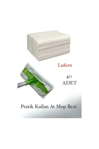 40 Adet Tak Kullan At Islak Mop Yüzey Temizlik Bezi Havlusu İz Bırakmaz Fayans Ahşap Duvar Büyük Boy Çok Renkli