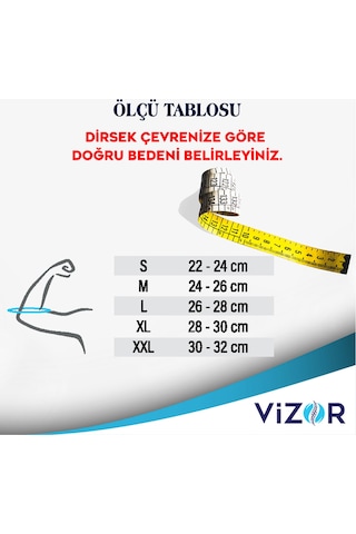 Vizor - Örme Silikon Destekli Dirseklik Code 307