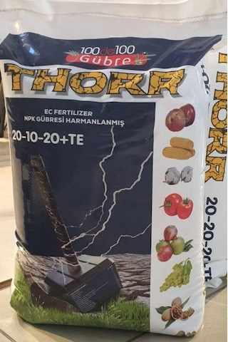 Thorr 20.10.20 Dengeli Npk Klorsuz Gübre Damlama Gübresi 20 Kg