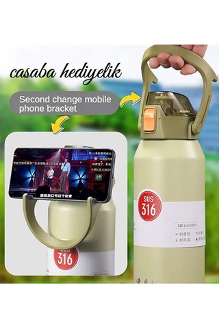 Kişiselleştirilebilir Soğuk Tutması İçin Özel 316l Termos Beyaz Beyaz