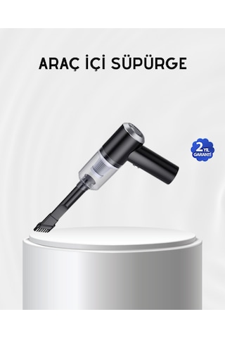 El Süpürgesi Araç İçi Temizlik İçin 5500pa Güçlü Emiş, Usb Şarjlı