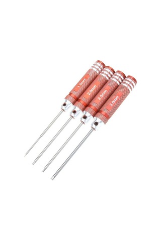 Cc Globall Tini Hex Sürücü Anahtarı 4 Adet Set 1.5mm/2mm/2.5mm/3.0mm Rc Helikopter Için