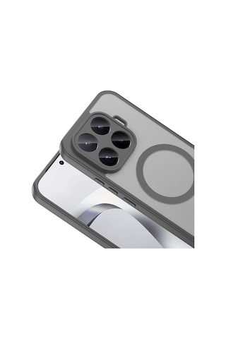 Gpack Xiaomi 17t Pro Kılıf Babet Magsafe Kablosuz Şej Şarj Özellikli Silikon Gri