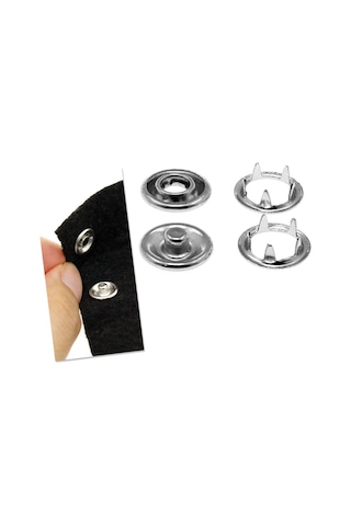 9.5 MM Metal Çıt Çıt ve El Pensesi Çıt Çıt Çakım Seti 100 Adet