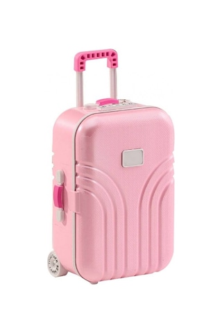 Mobgift Bavul Kurmalı Müzikli Takı Kutusu Pembe