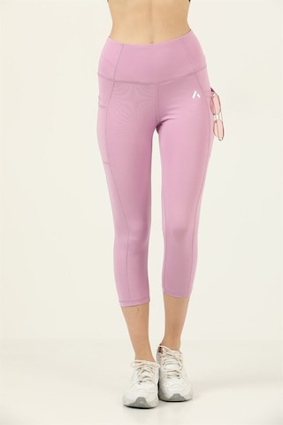 Kadın Antrasit Yüksek Bel Toparlayıcı Çift Cepli Diz Altı Kapri Tayt Capri Slim Fit 1054 Antrasit