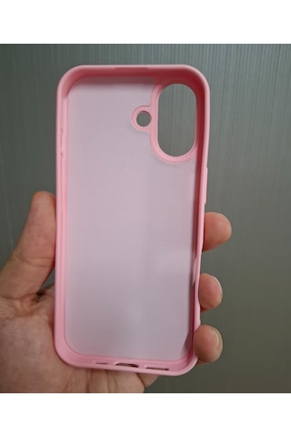 Apple Uyumlu iPhone 17 Logolu İçi Kadife Silikon Lansman Kılıf Pembe