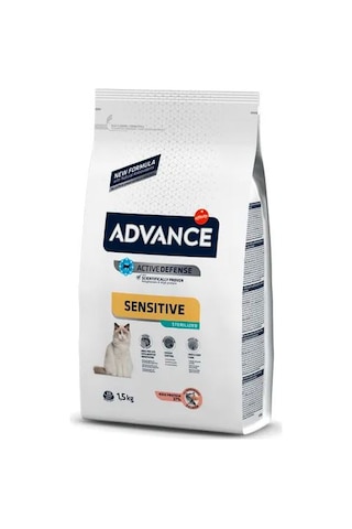 Advance Sensitive Sterilised Somonlu Kısırlaştırılmış Yetişkin Kedi Maması 1500 G