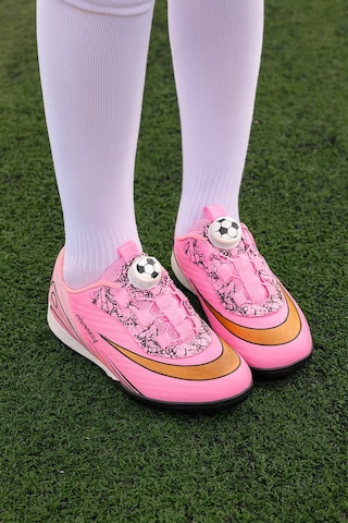 Mini Bonito Üniseks Yeni Nesil Mekanizmalı Futbol Halı Saha Ayakkabısı Pembe
