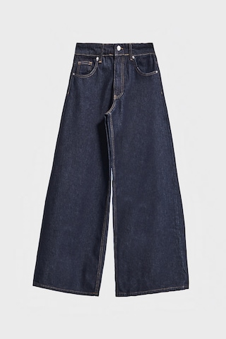 it's basic Kadın İndigo Renk 7w5-50 Palazzo Fit %100 Koton İç Boy 80cm Denim Jean