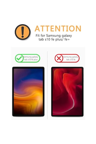 Ukscase Samsung Galaxy Tab S10 Fe Plus Sm-x620 13.1 Inch/2025 Uyumlu Buzlu Şeffaf Kılıf Arka Kapak