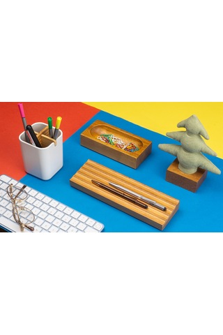 Kayigo Woody Yeşil Çam Üçlü Set-iroko Ağacı