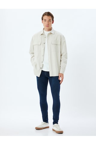 Koton Super Skinny Fit Kot Pantolon - Justin Jean İndigo Stone 5wam40084ıd İndigo - Taş