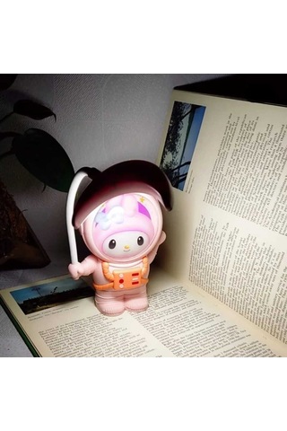 Sevimli Karikatür Göz Korumalı Usb Gece Lambası Beyaz-pembe-mor Çok Renkli