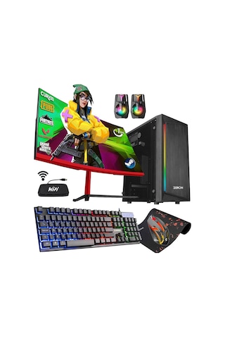 Zeiron MTS50 i5-3470 16 GB 256 GB SSD+500 GB HDD 23.8" Dos Masaüstü Oyuncu Bilgisayarı