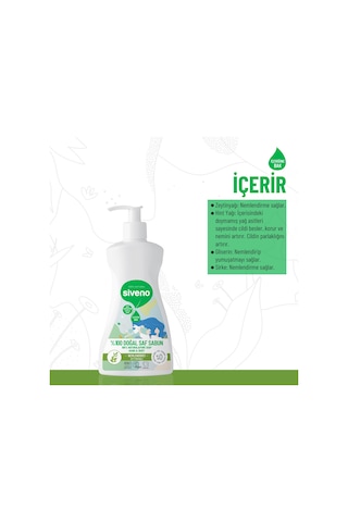 Siveno %100 Doğal Sıvı Kastil Sabun Zeytinyağlı Yoğun Nemlendirici Bitkisel Vegan 300 ML