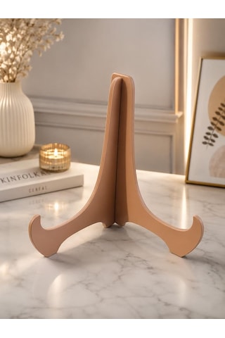 Büyük Boy Tabak Standı 23x24 Cm Dekoratif Tabak Sergileme Standı Battal Boy Tabaklar İçin 6 Mm