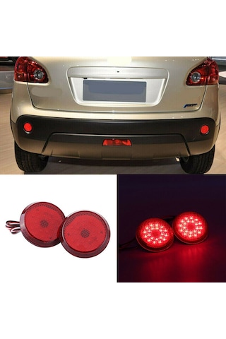 Leasetake Nissan/qashqai İçin Toyota Sienna/corolla Scion İçin Araba Arka Tampon Reflektör Lambası Yuvarlak Fren Durdurma Lambası Kırmızı