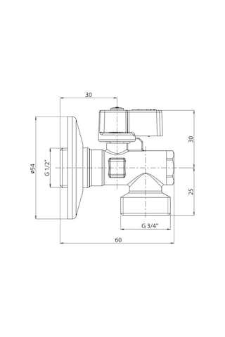 Eca Filtreli Çamaşır / Bulaşık Makinası Musluğu 1/2 2 Adet 602111059 Krom
